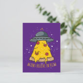 Carte Postale Alien Croire à la pizza (Debout devant)