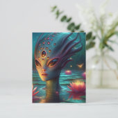 Carte Postale Alien de bain (Debout devant)
