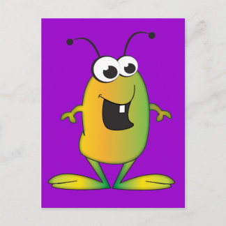 Carte Postale Alien de dessin mignon