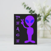 Carte Postale Alien de la paix (Debout devant)