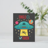 Carte Postale Alien de l'OVNI Enlèvement unique prise Galaxy Hum (Debout devant)