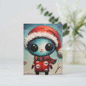 Carte Postale Alien de Noël (Debout devant)