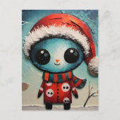 Carte Postale Alien de Noël (Devant)