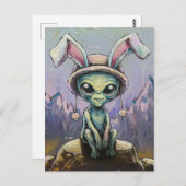 Carte Postale Alien de Pâques (Devant / Derrière)