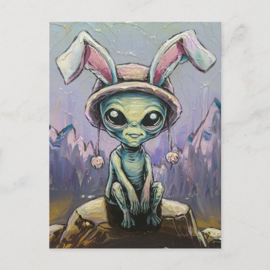 Carte Postale Alien de Pâques (Devant)