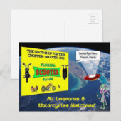 Carte postale Alien de vente de scooter Floride (Devant / Derrière)