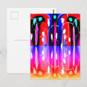 Carte Postale Alien dimensions art (Devant / Derrière)