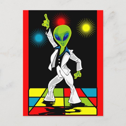 Carte Postale Alien Disco (Devant)