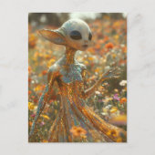 Carte Postale Alien élégant (Devant)