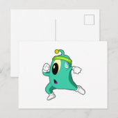 Carte Postale Alien en tant que coureur (Devant / Derrière)