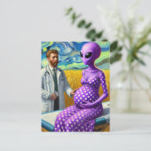 Carte Postale Alien enceinte dans un champ de blé Dr Van Gogh (Debout devant)