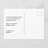 Carte postale Alien Espace Externe Thème Enfants M (Dos)