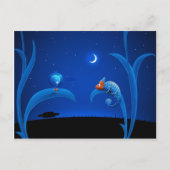 Carte Postale Alien et Chameleon (Devant)