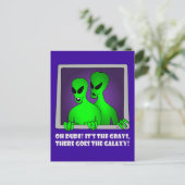 CARTE POSTALE ALIEN GALAXY-5 (Debout devant)