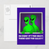 CARTE POSTALE ALIEN GALAXY-5 (Devant / Derrière)