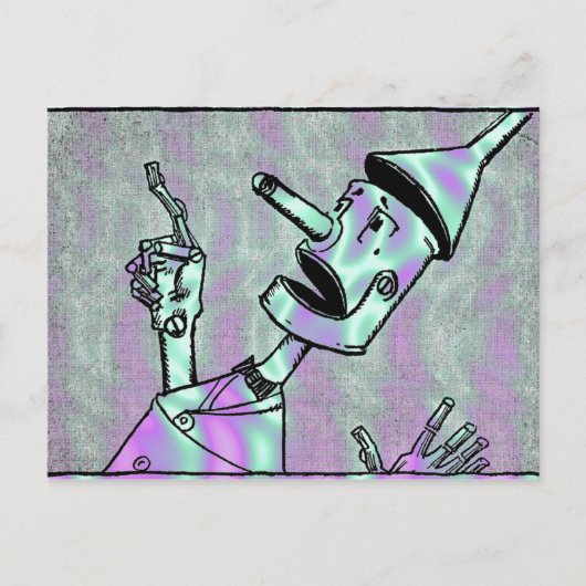 Carte postale Alien Green, Tin Man (Devant)