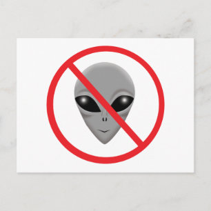 Carte Postale Alien Grey