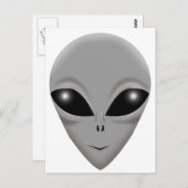Carte Postale Alien Grey (Devant / Derrière)