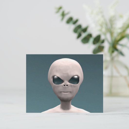 Carte Postale Alien gris (Debout devant)