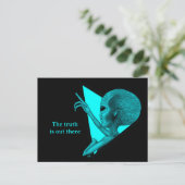 Carte Postale Alien gris, la vérité est là (Debout devant)