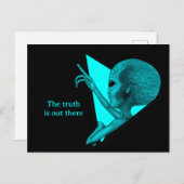 Carte Postale Alien gris, la vérité est là (Devant / Derrière)