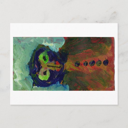 Carte postale Alien/hibou (Devant)