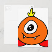 Carte Postale Alien mignon (Devant / Derrière)