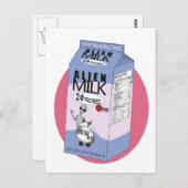 Carte postale Alien Milk (Devant / Derrière)