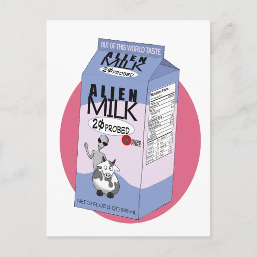 Carte postale Alien Milk (Devant)