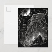Carte postale Alien Monster Creator Horror Art (Devant / Derrière)