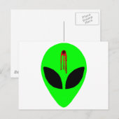 Carte Postale Alien mort (Devant / Derrière)