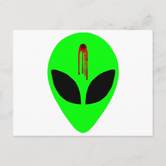 Carte Postale Alien mort (Devant)