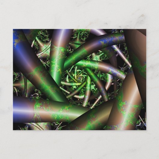 Carte Postale Alien | Multicolor Fractal Art (Devant)
