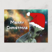 Carte Postale Alien Père Noël Joyeux Noël Personnaliser (Devant)