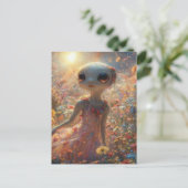 Carte Postale Alien Petit Adorable (Debout devant)