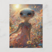 Carte Postale Alien Petit Adorable (Devant)