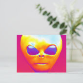 Carte Postale Alien psychologique (Debout devant)