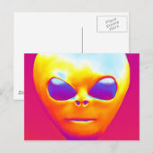 Carte Postale Alien psychologique (Devant / Derrière)