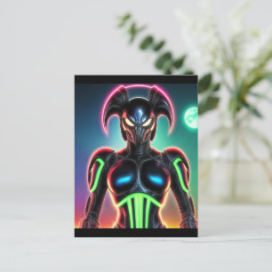 Carte Postale Alien Raven 01