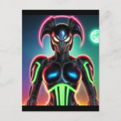 Carte Postale Alien Raven 01 (Devant)