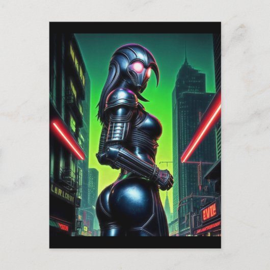 Carte Postale Alien Raven 02 (Devant)