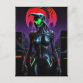Carte Postale Alien Raven 03 (Devant)