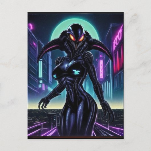 Carte Postale Alien Raven 10 (Devant)