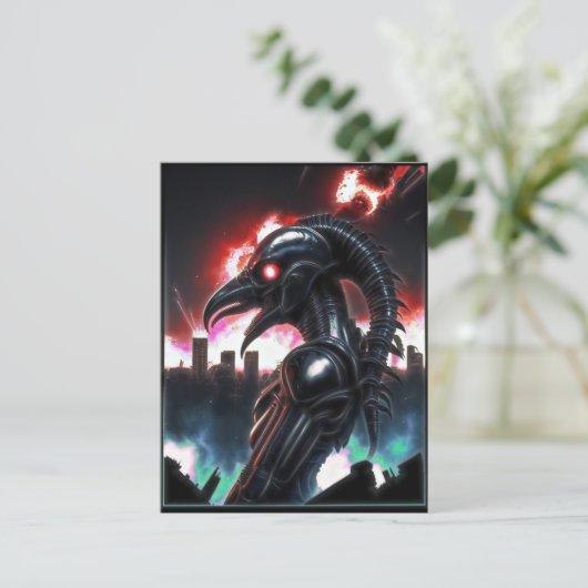 Carte Postale Alien Raven 12 (Debout devant)