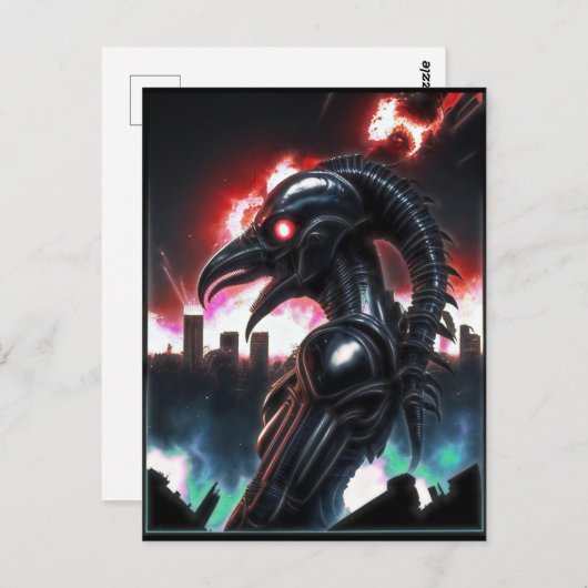 Carte Postale Alien Raven 12 (Devant / Derrière)