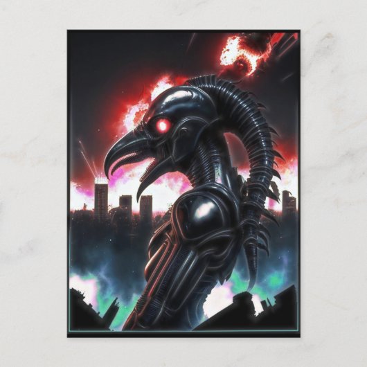 Carte Postale Alien Raven 12 (Devant)