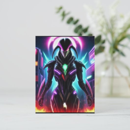 Carte Postale Alien Raven 16 (Debout devant)