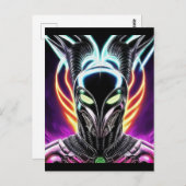 Carte Postale Alien Raven 18 (Devant / Derrière)