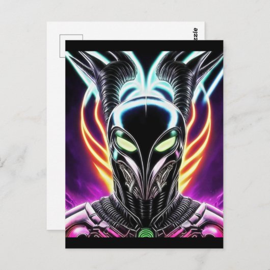 Carte Postale Alien Raven 18 (Devant / Derrière)