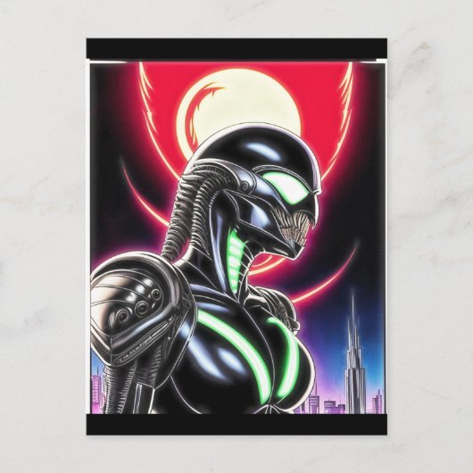 Carte Postale Alien Raven 19 (Devant)